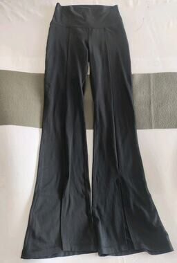 Yogalicious Lux Yoga Leggings Womens Small Ankle Length Flair Bottoms Black